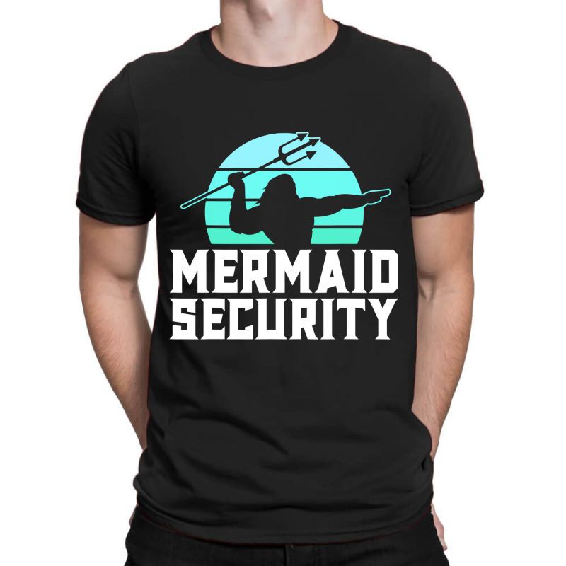 Mermaid Security Shirt Mens Boys Swimmer Dad Merdad Trident T Shirt T-shirt | Artistshot