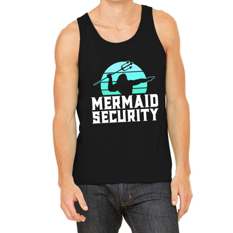 Mermaid Security Shirt Mens Boys Swimmer Dad Merdad Trident T Shirt Tank Top | Artistshot