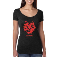 Tiger Soul Futuristic Women's Triblend Scoop T-shirt | Artistshot