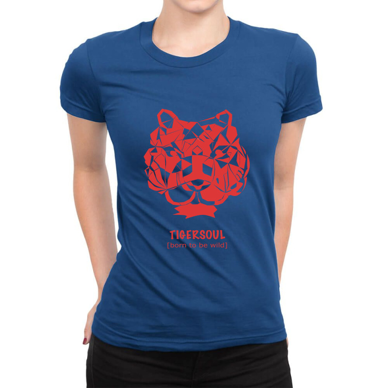 Tiger Soul Futuristic Ladies Fitted T-Shirt by SugarMoon | Artistshot