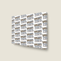 Great Dads Get Promoted To Papa Landscape Canvas Print | Artistshot