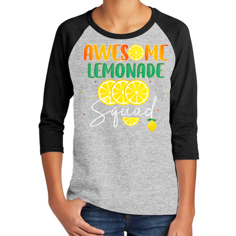 Awesome Lemonade Squad Lemon Lovers Group Matching Youth 3/4 Sleeve by LalalaBoutique | Artistshot