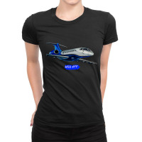 Well Off Private Jet T Shirt Ladies Fitted T-shirt | Artistshot