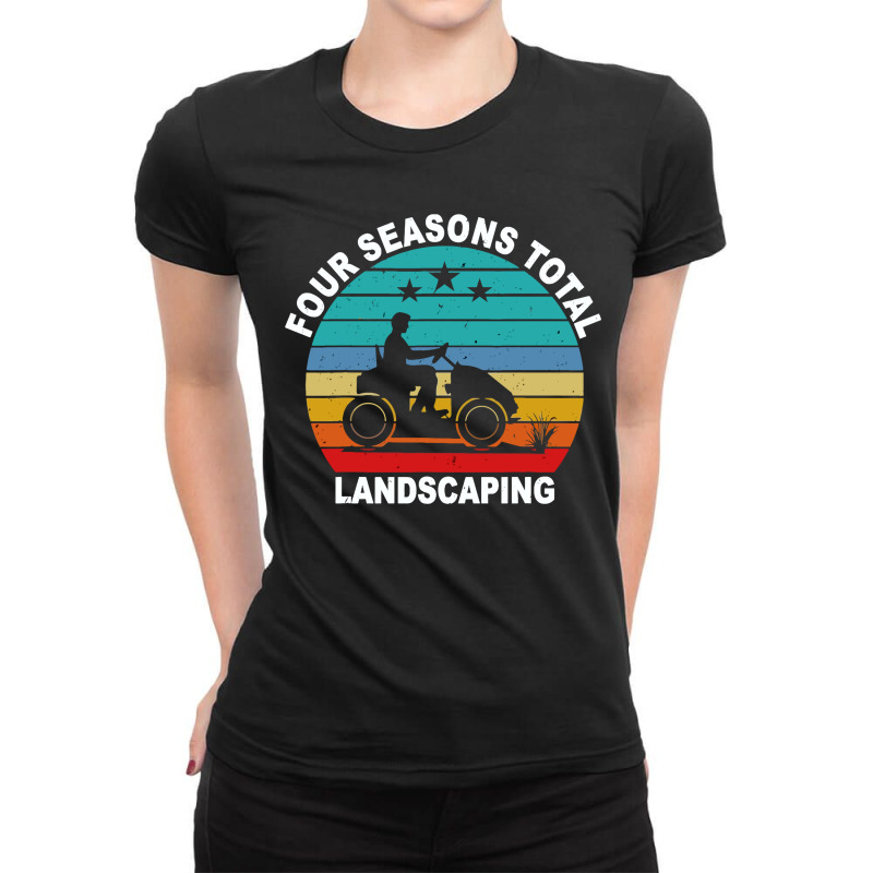 Four Season Total Landscaping Ladies Fitted T-Shirt by cagurdenny | Artistshot