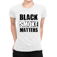 Black Smoke Matters Diesel Trucks Trucker Ladies Fitted T-shirt | Artistshot