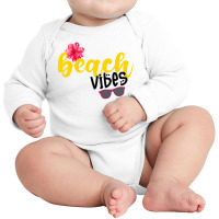 Summer Beach Salty Beach Summer Shirt Beach Babe Beach Vibes1 Long Sleeve Baby Bodysuit | Artistshot