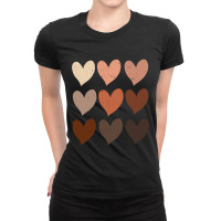 Diversity Hearts, Skin Tone Hearts Ladies Fitted T-shirt | Artistshot