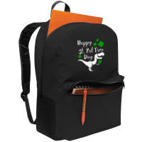 Happy St. Pat Trex Day Dinosaur St. Patrick's Day Backpack | Artistshot