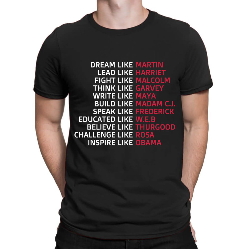 Dream Like Martin Lead Like Harriet Black Pride T-shirt | Artistshot