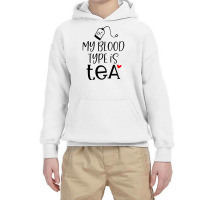 My Blood Type Is Tea Youth Hoodie | Artistshot