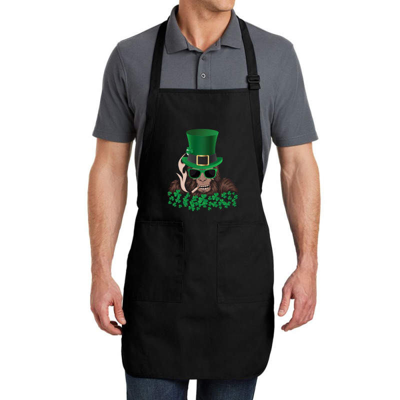 Sasquatch St. Patrick's Day Full-length Apron | Artistshot