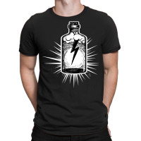 Tattoo Style Lightning In A Bottle, Bottled Genius! Premium T Shirt T-shirt | Artistshot