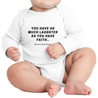 Martin Luther Quote Long Sleeve Baby Bodysuit | Artistshot