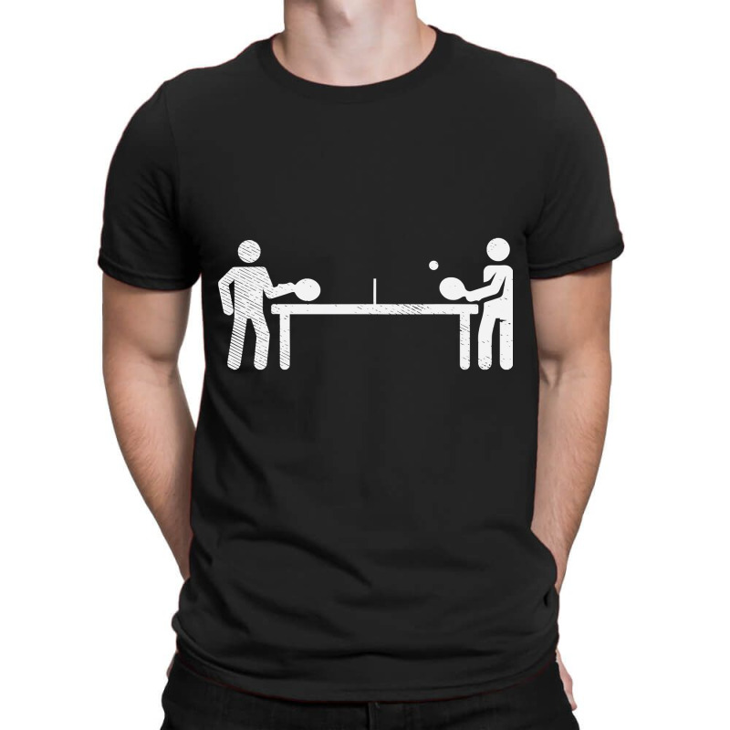 Table Tennis Game Stickman Funny Ping Pong Lover Player Gift T Shirt T-Shirt by longduong89 | Artistshot