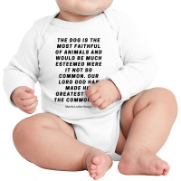 Martin Luther Quote Long Sleeve Baby Bodysuit | Artistshot