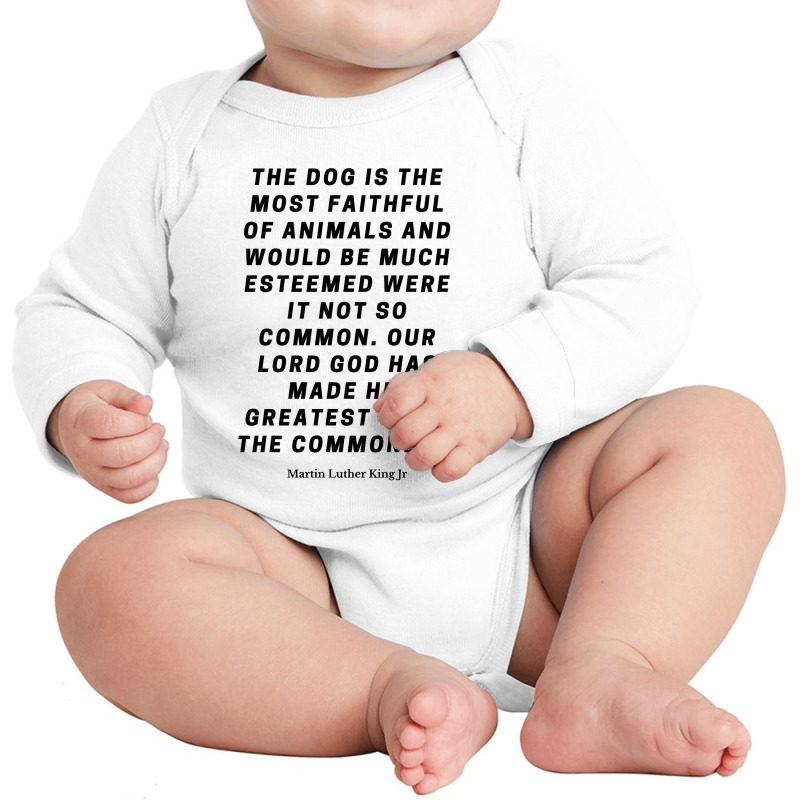 Martin Luther Quote Long Sleeve Baby Bodysuit by ARTMAKER79 | Artistshot