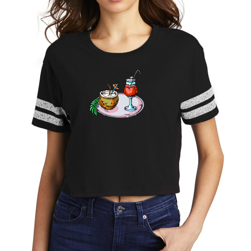 Summer Cocktail Scorecard Crop Tee by ŞEN | Artistshot