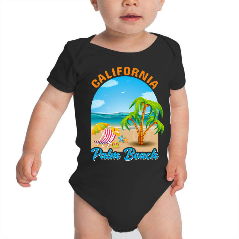 California Palm Beach Baby Bodysuit by vasu4christ | Artistshot