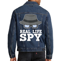 Real Life Spy Investigation Private Detective Investigator T Shirt Men Denim Jacket | Artistshot