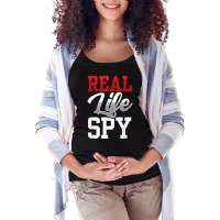 Real Life Spy Private Detective Investigation Investigator T Shirt Maternity Scoop Neck T-shirt | Artistshot