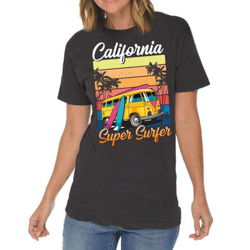 Summer Design - California Super Surfer Vintage T-Shirt by vasu4christ | Artistshot