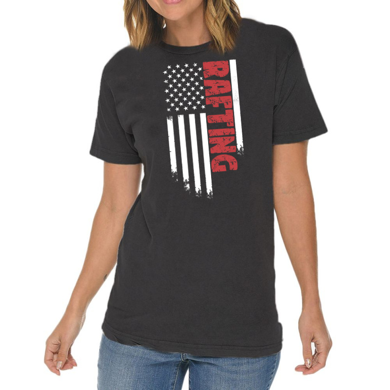 Rafting American Usa Flag | Adventure Rafting Vintage T-shirt | Artistshot