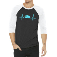 Rafting Heartbeat | Adventure Rafting 3/4 Sleeve Shirt | Artistshot