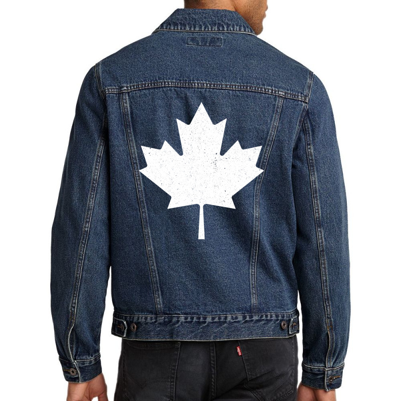 Maple Leaf Grunge Men Denim Jacket | Artistshot