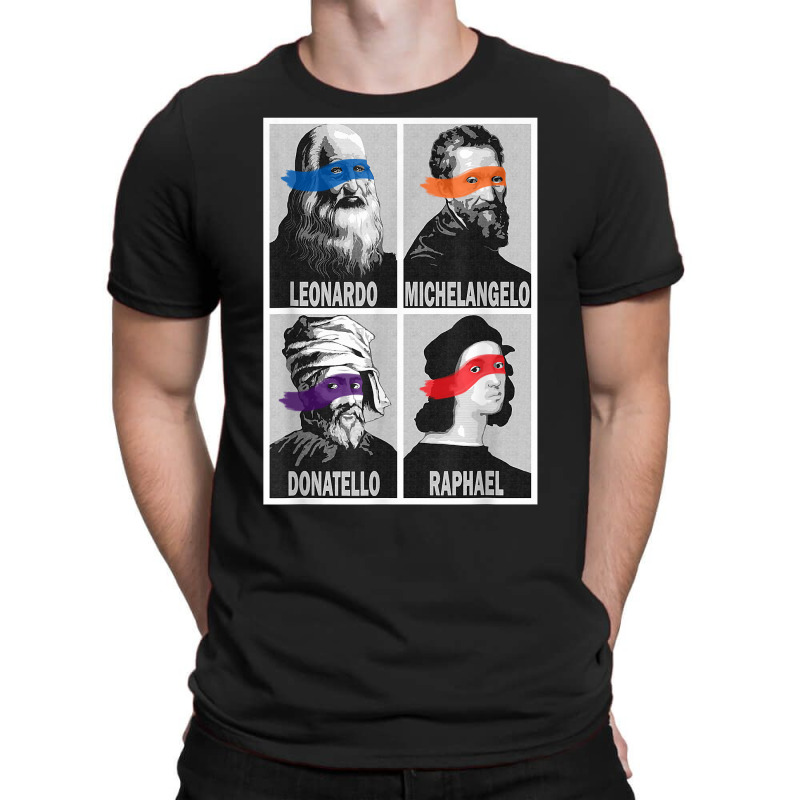 Renaissance Ninja Artists Poster Style Pop Art T Shirt T-Shirt by ReagerAero | Artistshot