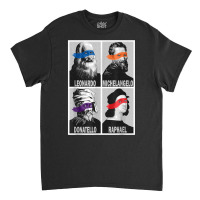 Renaissance Ninja Artists Poster Style Pop Art T Shirt Classic T-shirt | Artistshot