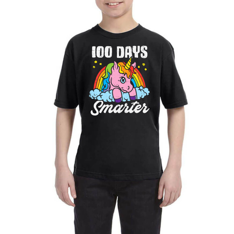 Kids 100 Days Smarter Unicorn 100th Day Of School Girls Kids Youth Tee by thutrang92 | Artistshot