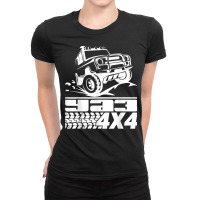 Uaz Offroad 4x4 4wd Utility Vehicle Russia Ussr T Shirt Ladies Fitted T-shirt | Artistshot