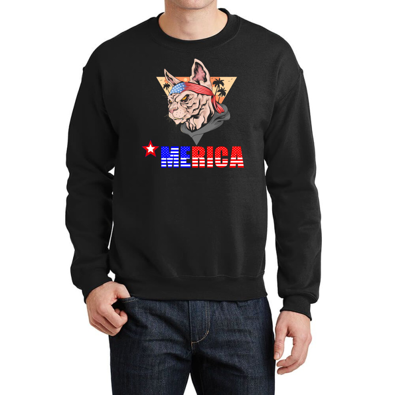 Merica Yorkie Crewneck Sweatshirt by CUSER2397 | Artistshot