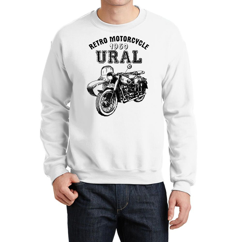 Retro Motorcycle Ural T Shirt   Vintage Sidecar Motorbike Crewneck Sweatshirt by ReagerAero | Artistshot