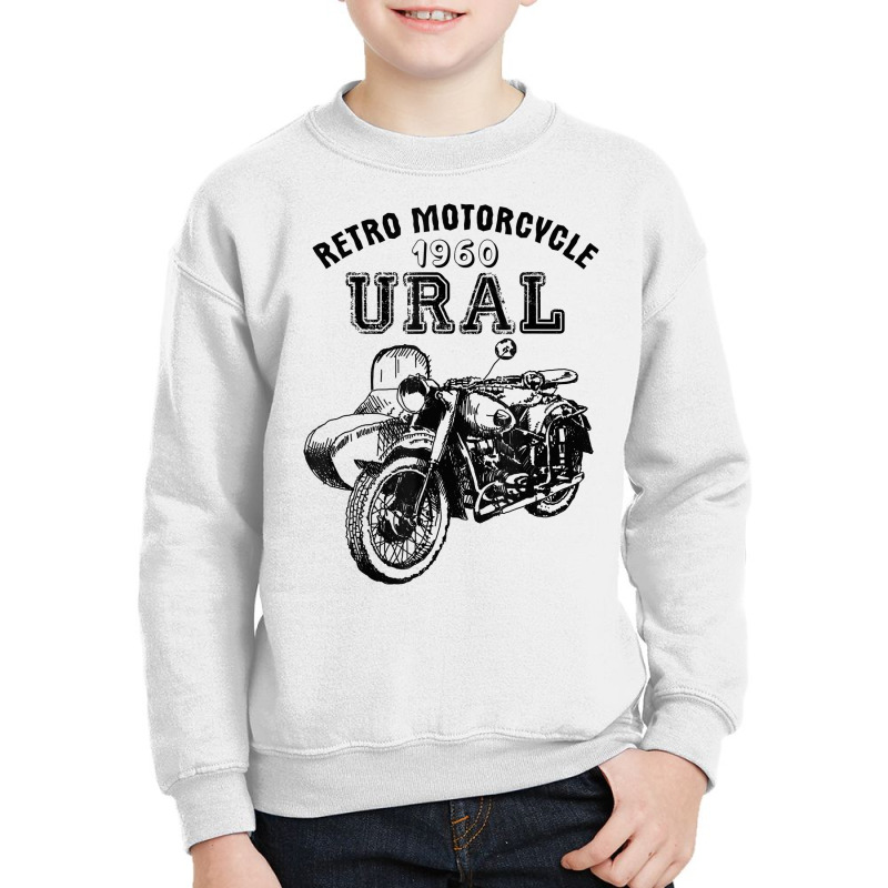 Retro Motorcycle Ural T Shirt   Vintage Sidecar Motorbike Youth Sweatshirt by ReagerAero | Artistshot