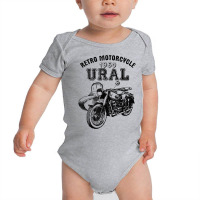 Retro Motorcycle Ural T Shirt   Vintage Sidecar Motorbike Baby Bodysuit | Artistshot