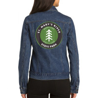 Saint Mary's River State Park Maryland Md Forest Vacation T Shirt Ladies Denim Jacket | Artistshot