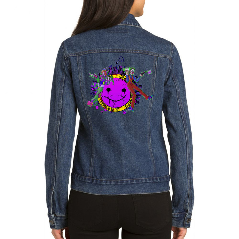 Clowns Do Crime Ladies Denim Jacket by adamharfii | Artistshot