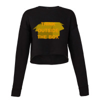 Think Outside The Box Cropped Sweater | Artistshot