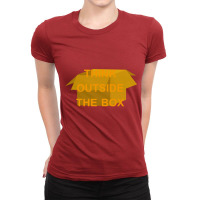 Think Outside The Box Ladies Fitted T-shirt | Artistshot