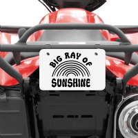 Big Ray Of Sunshine Atv License Plate | Artistshot