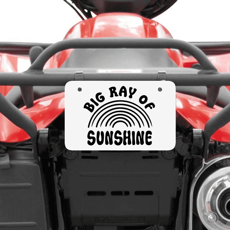 Big Ray Of Sunshine ATV License Plate by Nicole Tees | Artistshot