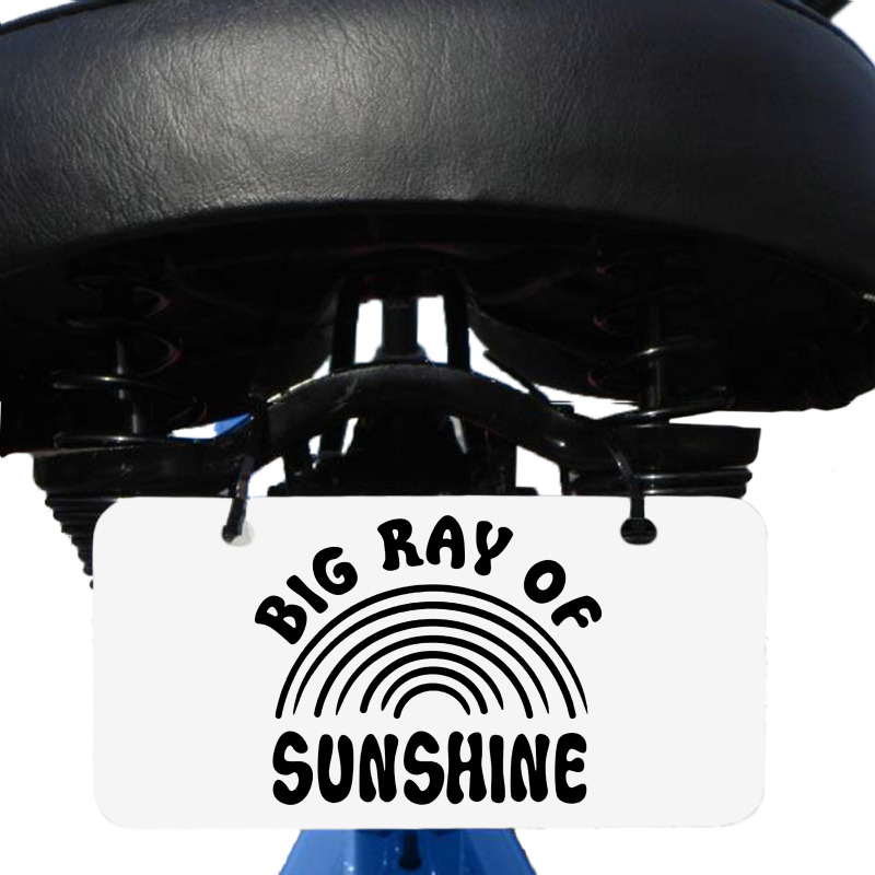 Big Ray Of Sunshine Bicycle License Plate by Nicole Tees | Artistshot