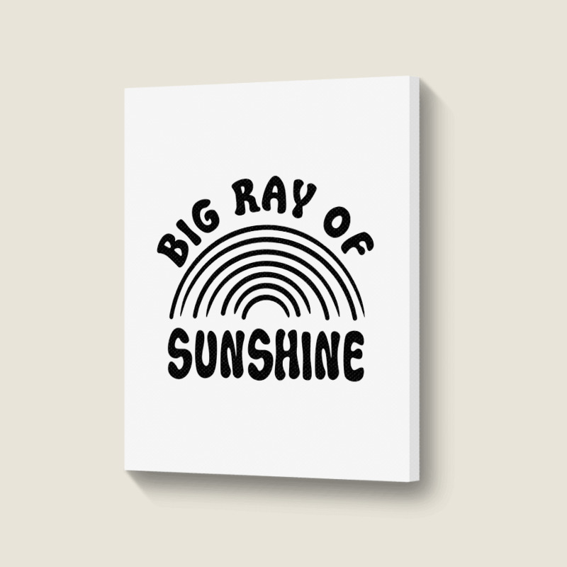 Big Ray Of Sunshine Portrait Canvas Print by Nicole Tees | Artistshot