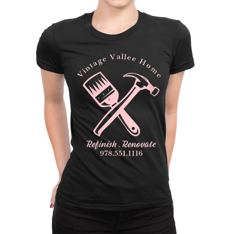 Womens Vintage Vallee Home Renovations Company Hoodie V Neck T Shirt Ladies Fitted T-Shirt by WarnekeRashae | Artistshot