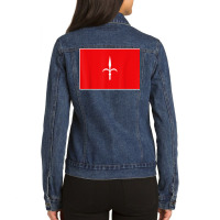 Trieste Tee Flag Souvenir Gift National Pride T Shirt Ladies Denim Jacket | Artistshot