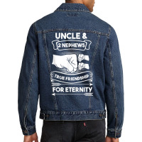 Uncle & 2 Nephews True Frienship For Eternity Nephews Uncles T Shirt Men Denim Jacket | Artistshot