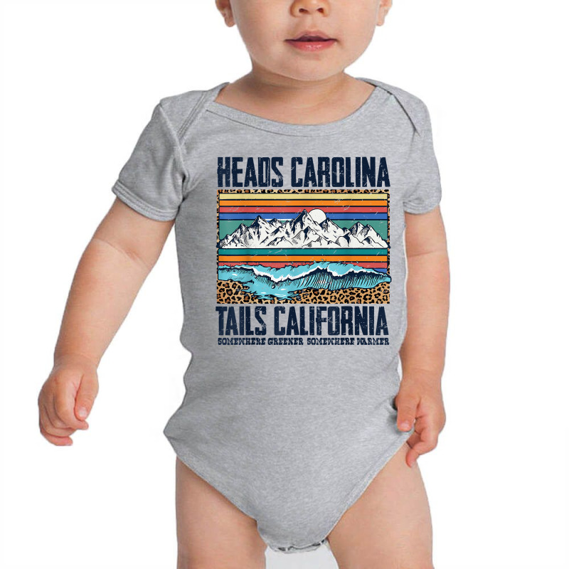 Vintage Heads Carolina Tail California Summer Beach Paradise T Shirt Baby Bodysuit by ReagerAero | Artistshot