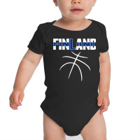 Finland Basketball Lovers Jersey   Finnish Flag Sport Fans T Shirt Baby Bodysuit | Artistshot