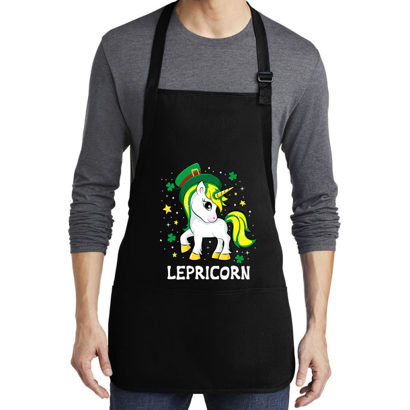 St Patricks Day Unicorn  Lepricorn Medium-length Apron | Artistshot